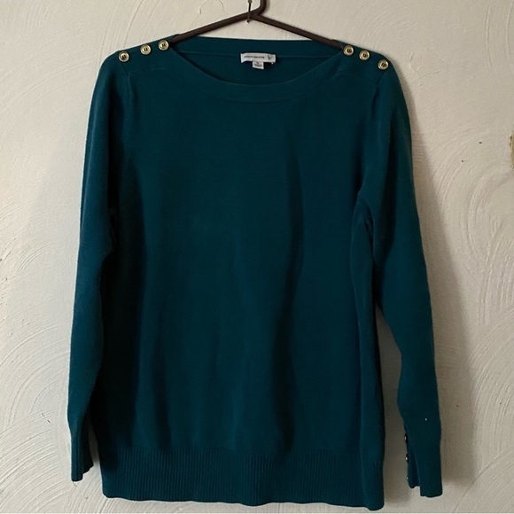 Susan Graver Sweater‎ Women’s Size XL Green Long Sleeve Pullover - Picture 1 of 6